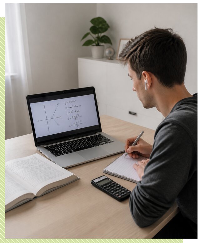 Онлайн репетитор по алгебре в Орле для школьников и студентов